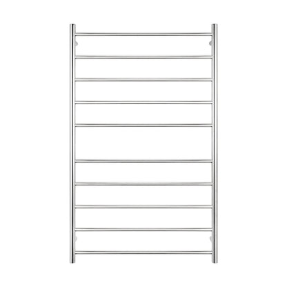 Radiant Polished Chrome 750 x 1200mm Round HEATED Towel Rail RIGHT