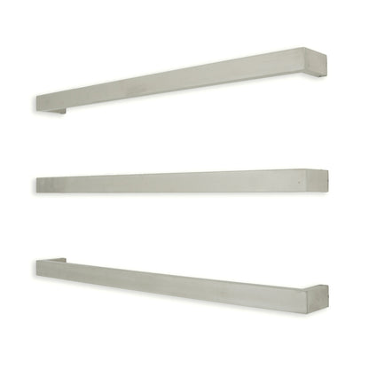 Radiant Polished 800mm Square Single Bar Towel Rail