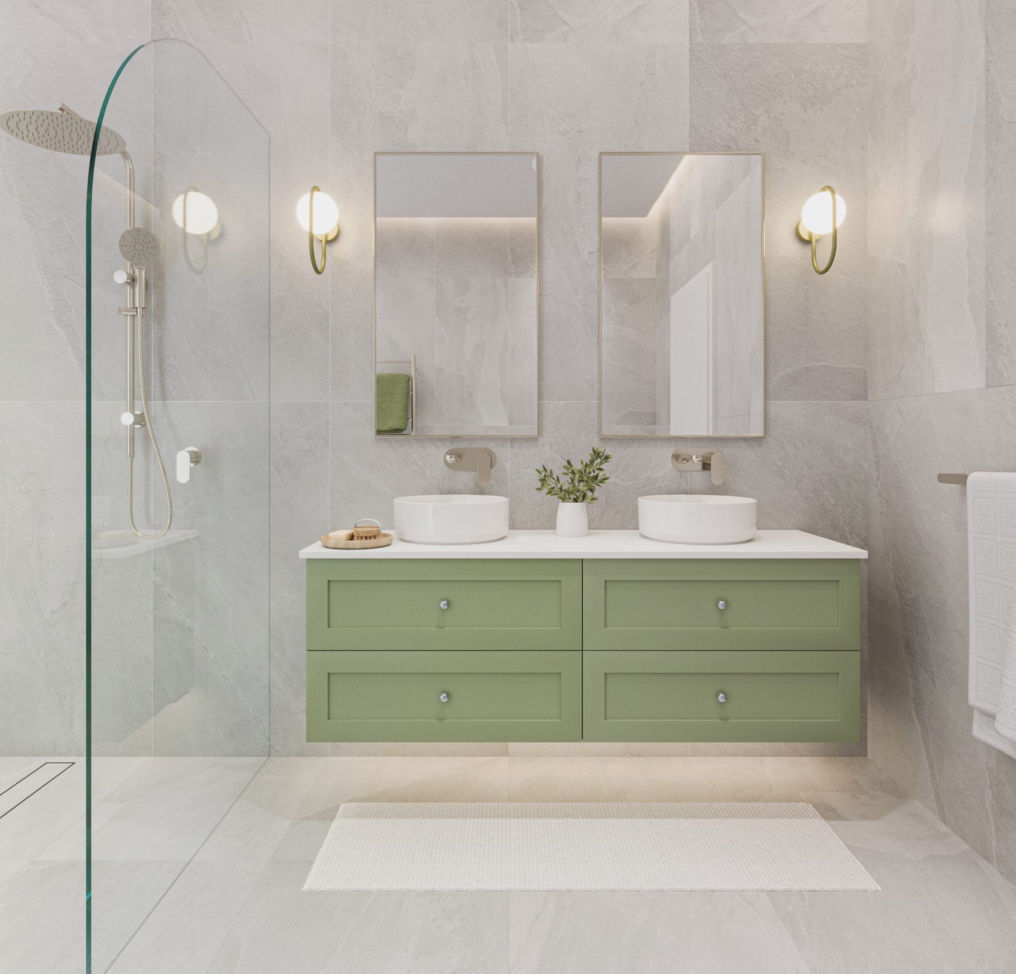 Capo 1-Plate Wall Basin or Bath Mixer - Brushed Nickel