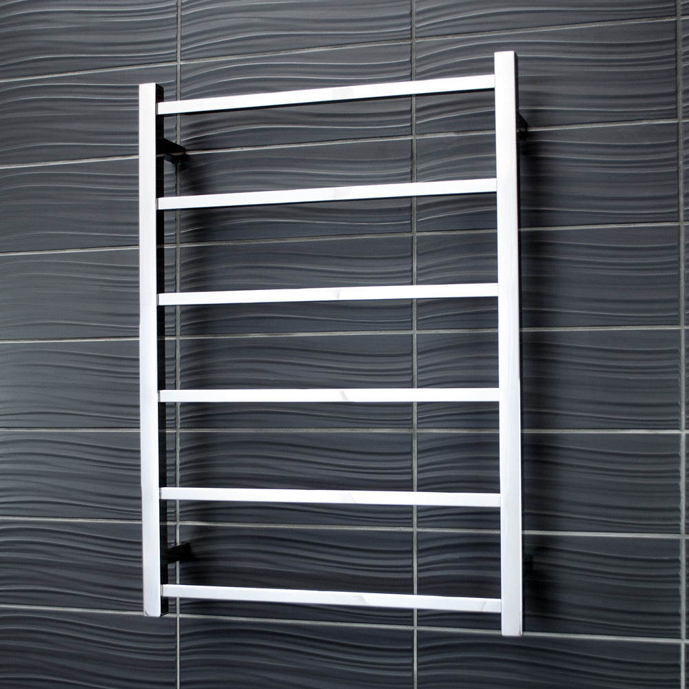 Radiant Polished Chrome 600 x 830mm Square NON-HEATED Towel Rail