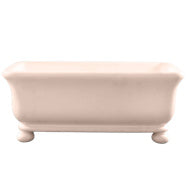Kirkham 180 x 84 TitanCast Solid Surface Freestanding Bath with Ball Feet - Special Finish With Overflow