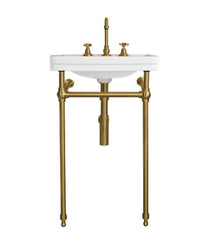 Stafford 58 x 45 Chrome Basin Stand - no tap hole