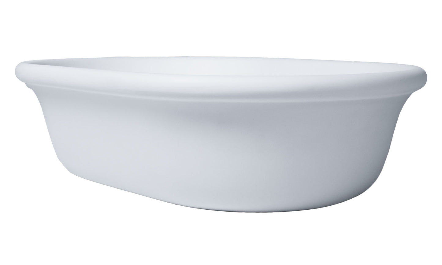 Blanche 53x36 TitanCast Basin - Satin Silk White