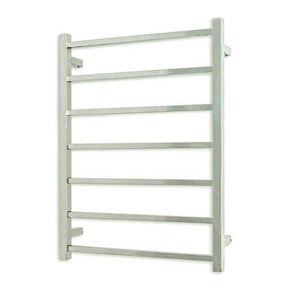 Radiant Polished Chrome 600 x 800mm Square HEATED Towel Rail RIGHT