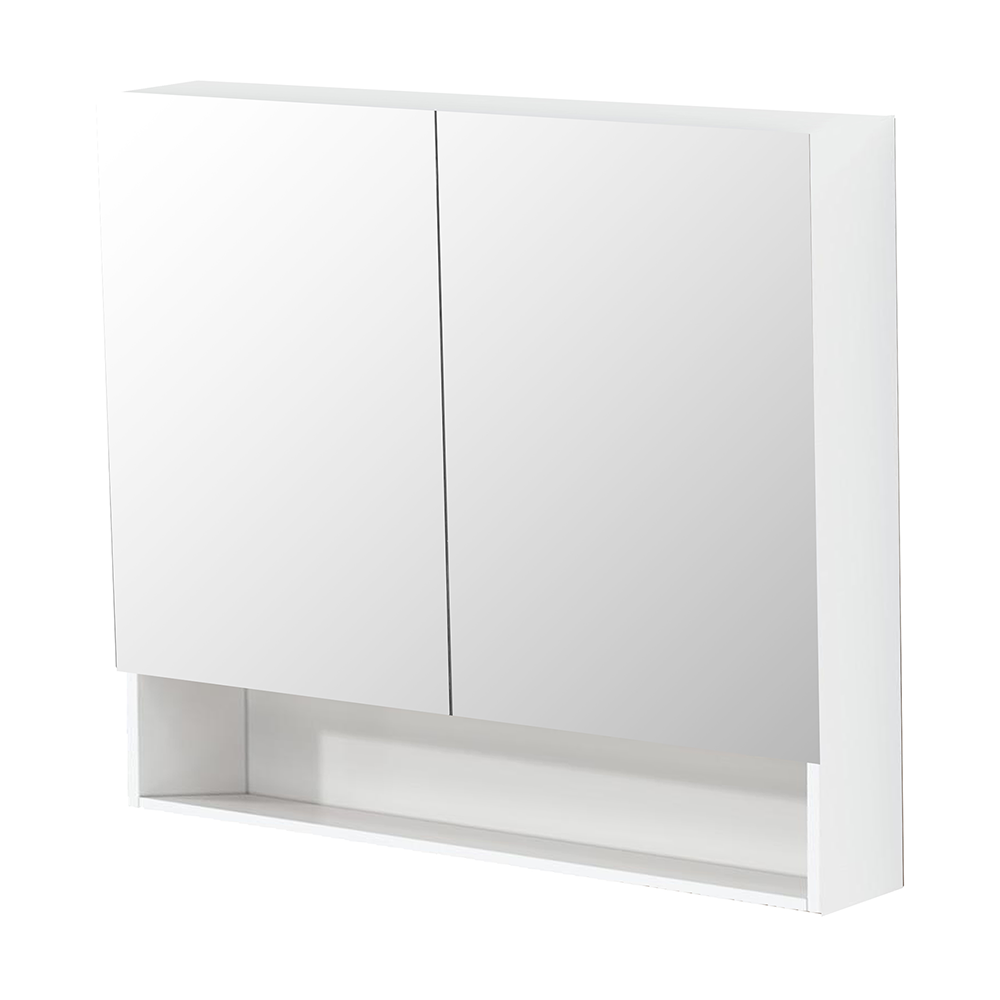 600mmx750mm PVC Shaving Cabinet - Gloss White