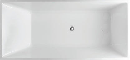 1300mm Theo Multifit Bathtub - No Overflow - Gloss White