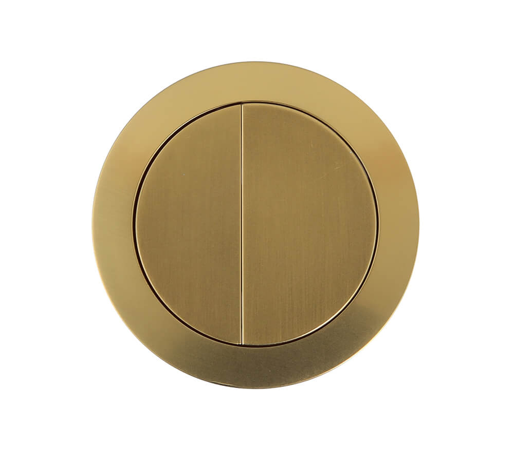 Brushed Brass Round Flush Buttons