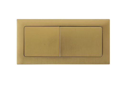 Brushed Brass Square Flush Buttons