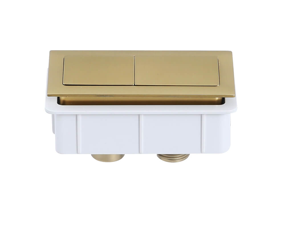 Brushed Brass Square Flush Buttons
