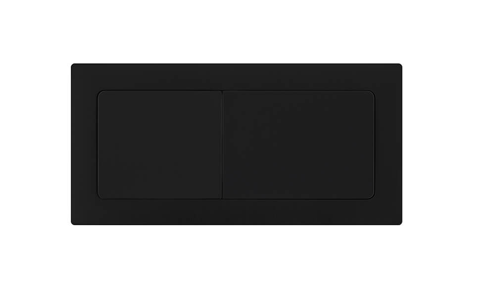 Matte Black Square Flush Buttons