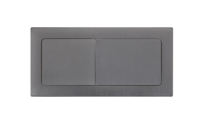 Rectangle Brushed Gunmetal Flush Button