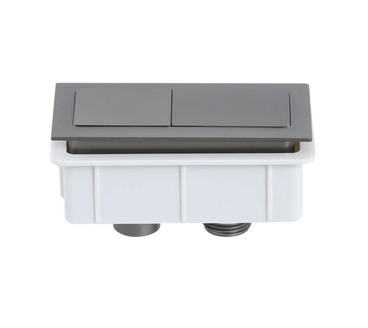 Rectangle Brushed Gunmetal Flush Button