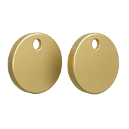 WhisperFlush Thick Toilet Seat Hinge Cap Covers- Brushed Brass