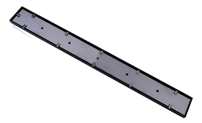 1000mm Gun Metal Tile Insertl Floor Waste - Center Cut