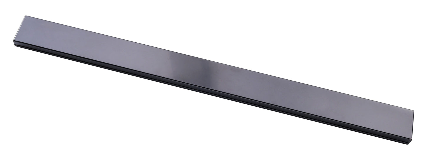 3000mm DIY Gun Metal Tile Insertl Floor Waste - No Cut