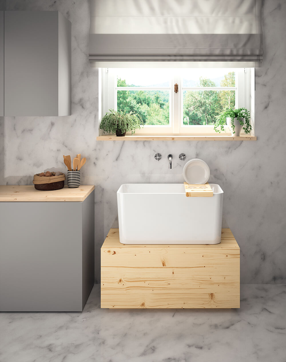 Tribo 60x42 Fireclay Sink