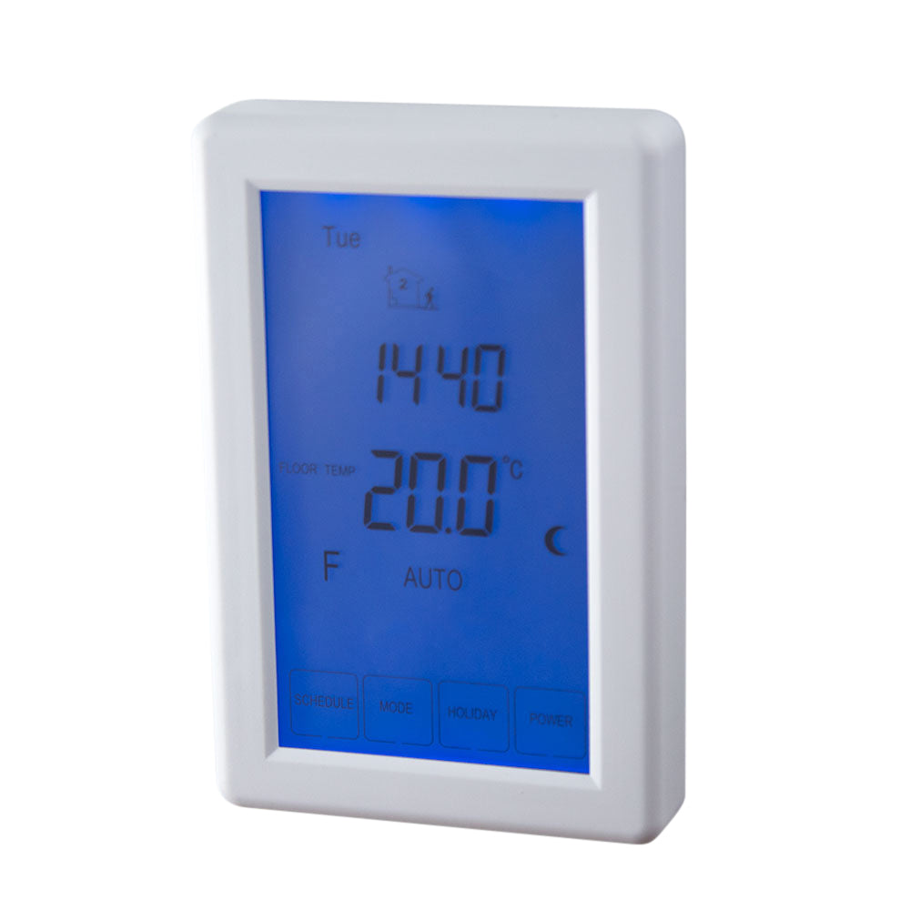 Radiant Touchscreen Thermostat Vertical - White
