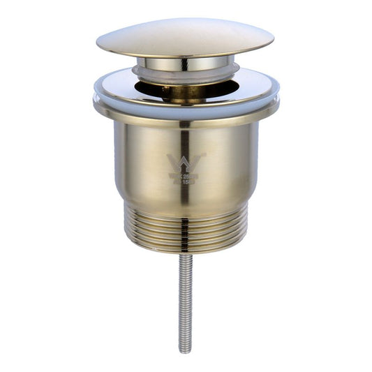 Universal 32/40mm Mushroom Pop-up Waste - Brushed Brass