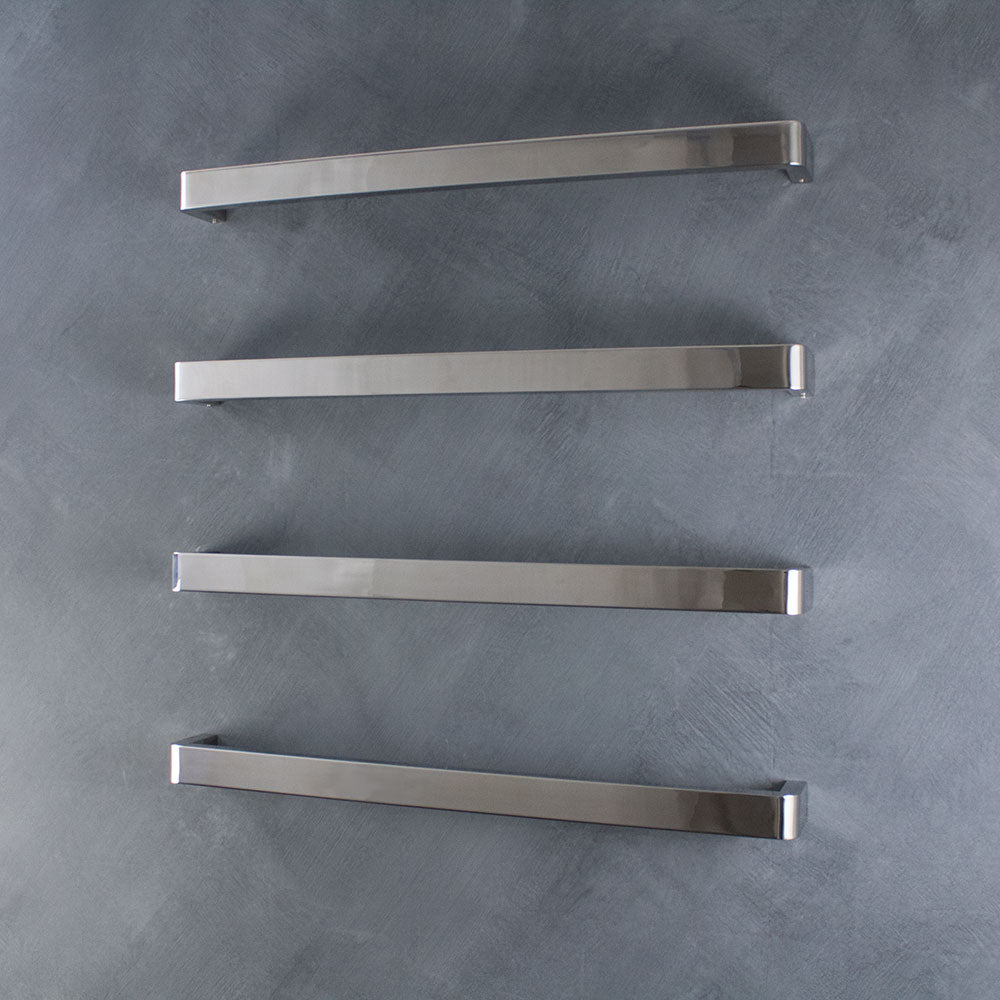 Radiant Polished 650mm Single Square Bar with Rounded ends Polished