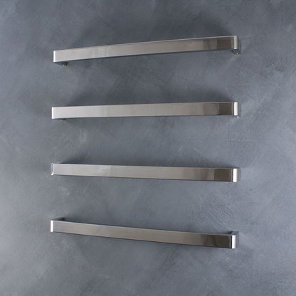 Radiant Polished 650mm Single Square Bar with Rounded ends Polished