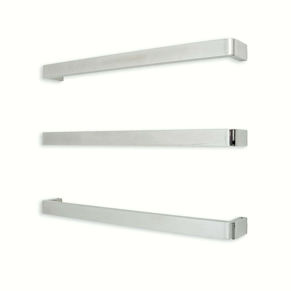 Radiant Polished 650mm Single Square Bar with Rounded ends Polished