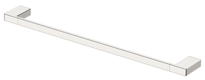 Milos Single Towel Rail - 600mm - Brushed Nickel