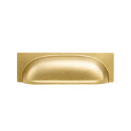 Verese Cup 96mm Cabinetry Handle – Brushed Brass