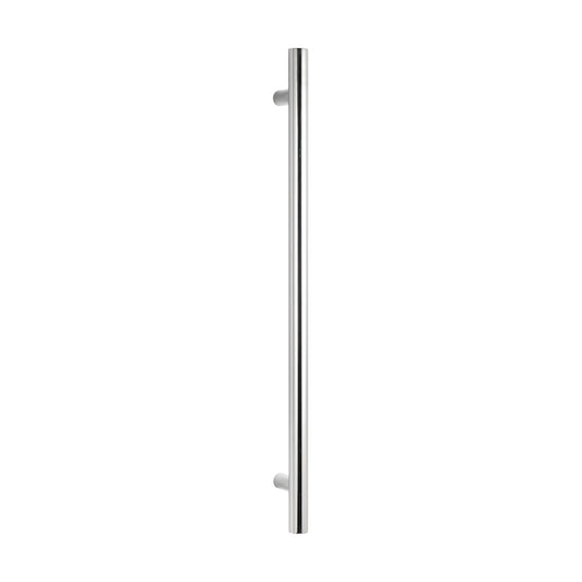 Radiant Polished Vertical 950mm Round NON-HEATED Single Bar Towel Rail