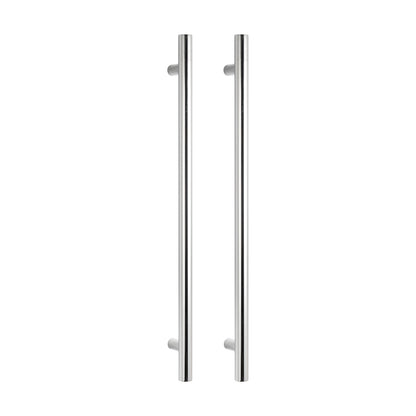 Radiant Vertical Single HEATED Towel Bar 40mm X 950mm Polished SS