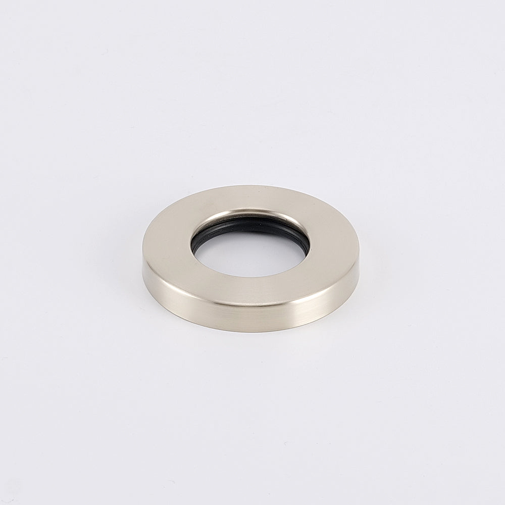 Radiant Warm Brushed Nickel Vertical towel rail (round & flat) Cover Plate