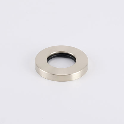 Radiant Warm Brushed Nickel Vertical towel rail (round & flat) Cover Plate