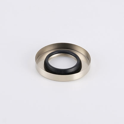 Radiant Warm Brushed Nickel Vertical towel rail (round & flat) Cover Plate