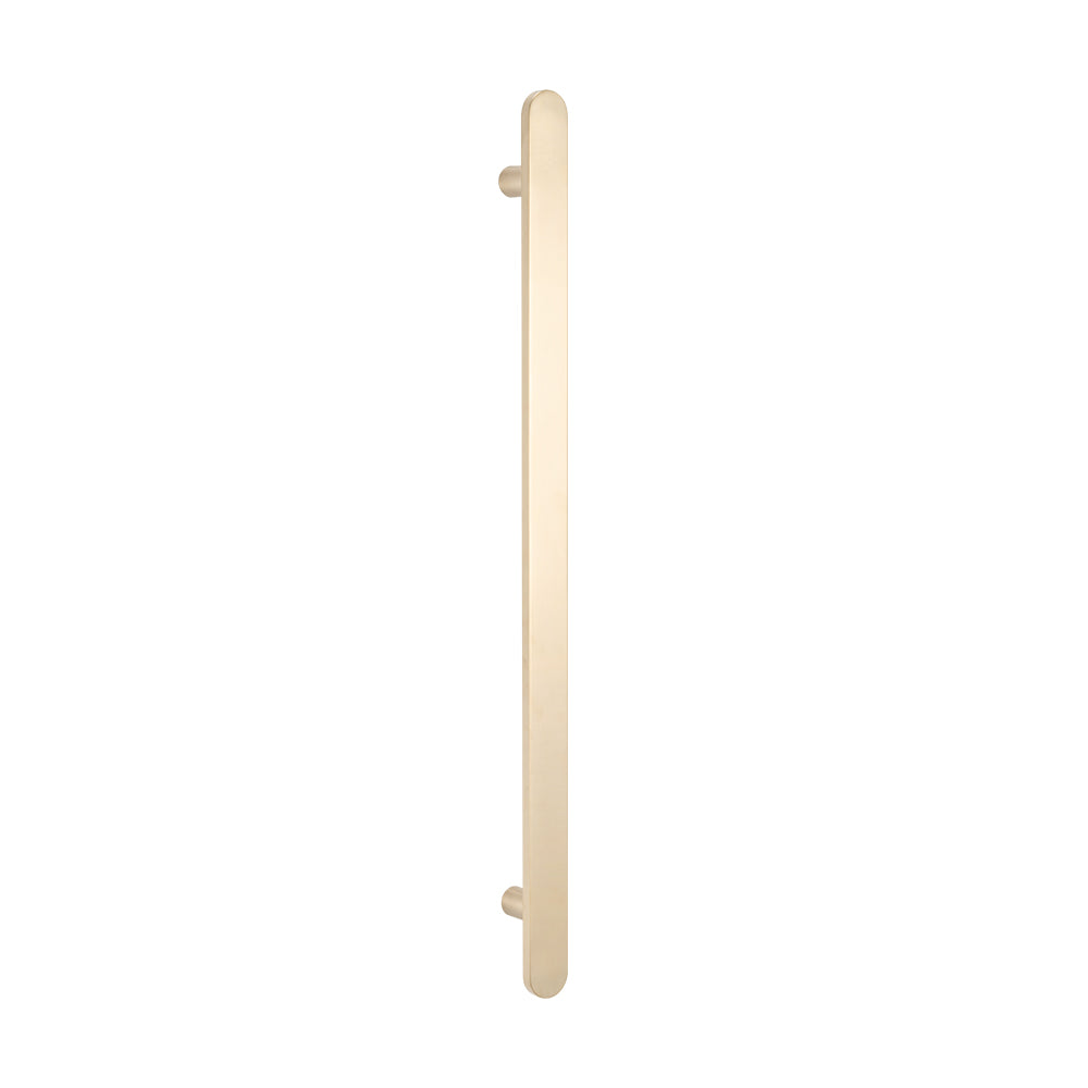 Radiant VERTICAL FLAT BAR TOWEL RAIL 50 X 930MM WARM BRUSHED NICKEL