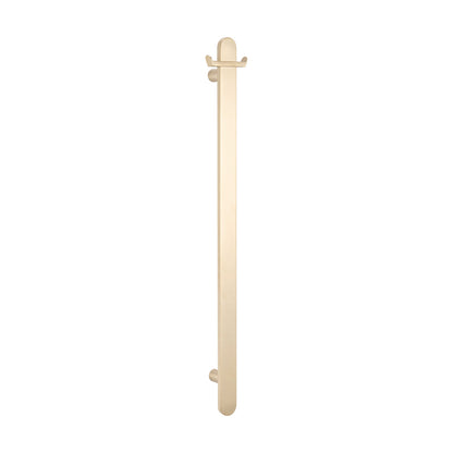 Radiant VERTICAL FLAT BAR TOWEL RAIL 50 X 930MM WARM BRUSHED NICKEL