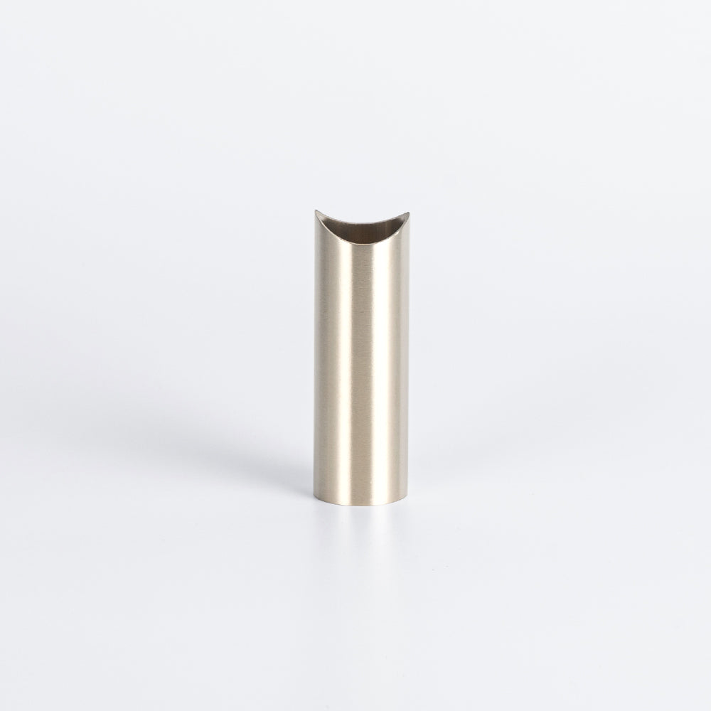 Radiant WARM Brushed Nickel round tube leg 70mm