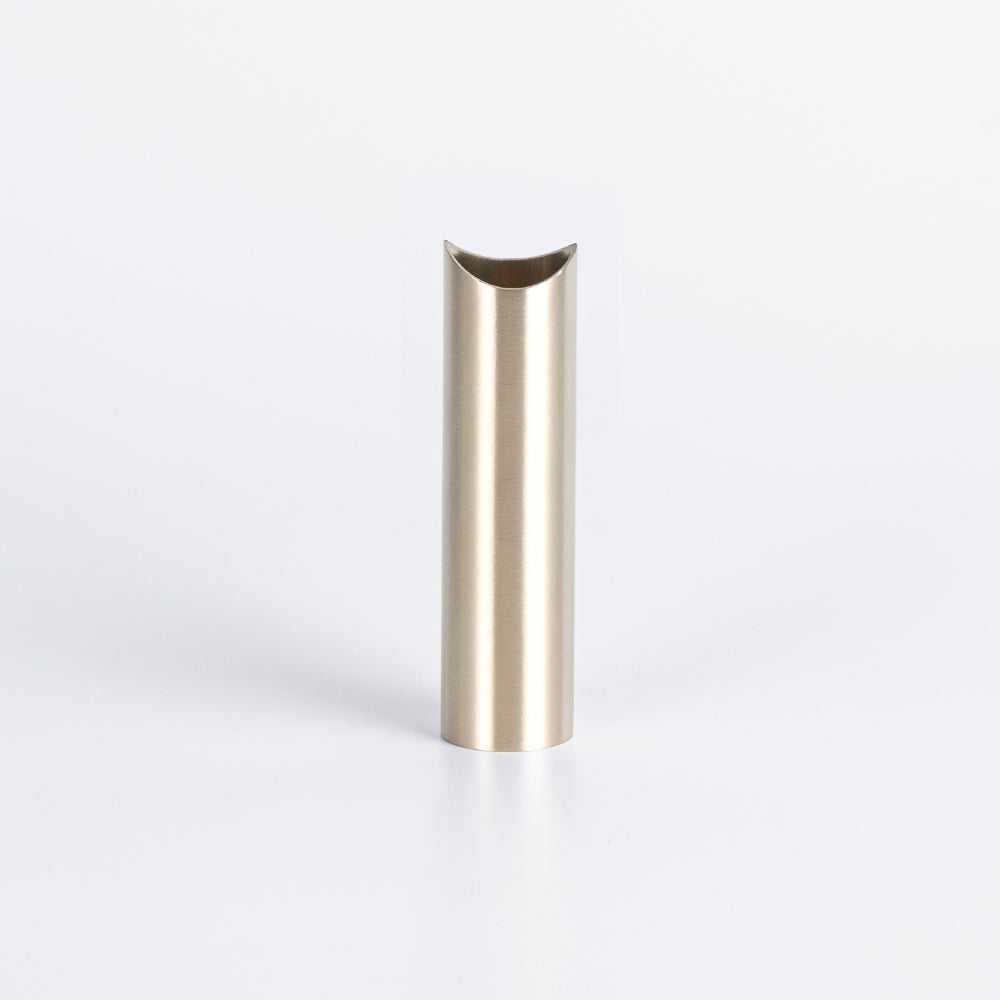 Radiant WARM Brushed Nickel round tube leg 90mm