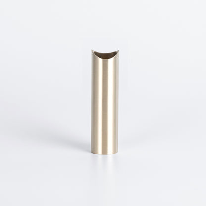 Radiant WARM Brushed Nickel round tube leg 90mm