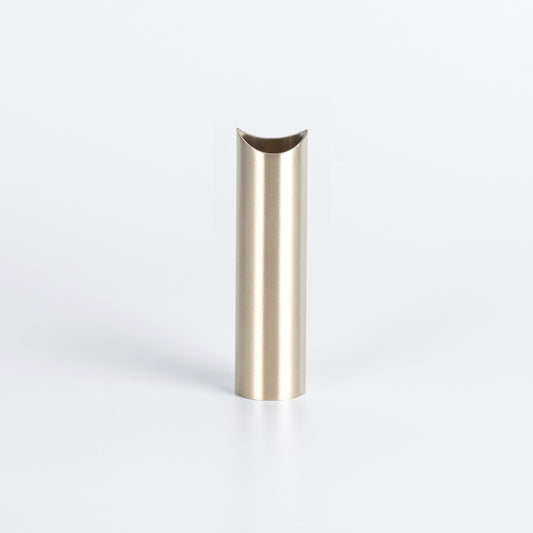Radiant WARM Brushed Nickel round tube leg 90mm