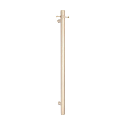 Radiant Vertical Towel Rail Hook for Vertical HEATED Bar Warm Brushed Nickel