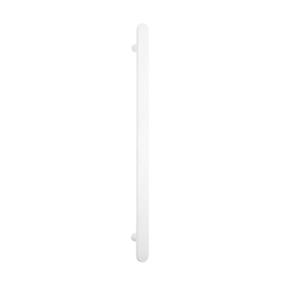 Radiant Matt White Flat Profile Vertical 930mm NON-HEATED Single Bar Towel Rail