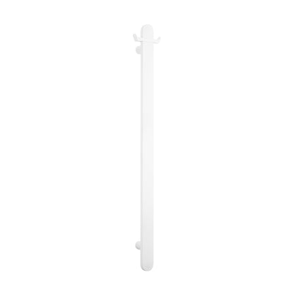 Radiant Matt White Flat Profile Vertical 930mm NON-HEATED Single Bar Towel Rail