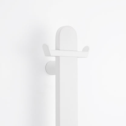 Radiant VERTICAL FLAT BAR TOWEL RAIL 50 X 930MM MATT WHITE