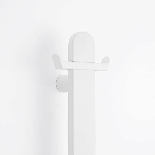 Radiant VERTICAL FLAT BAR HOOK MATT WHITE