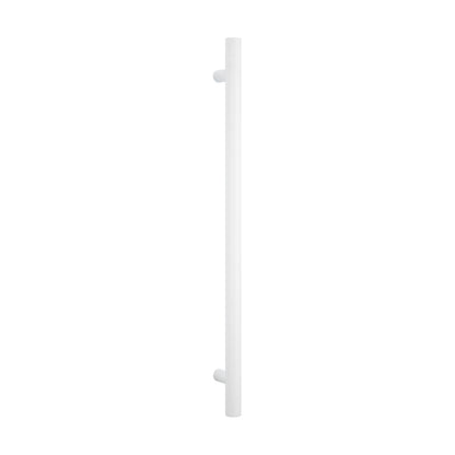 Radiant Vertical Single HEATED Towel Bar 40mm X 950mm Matt White