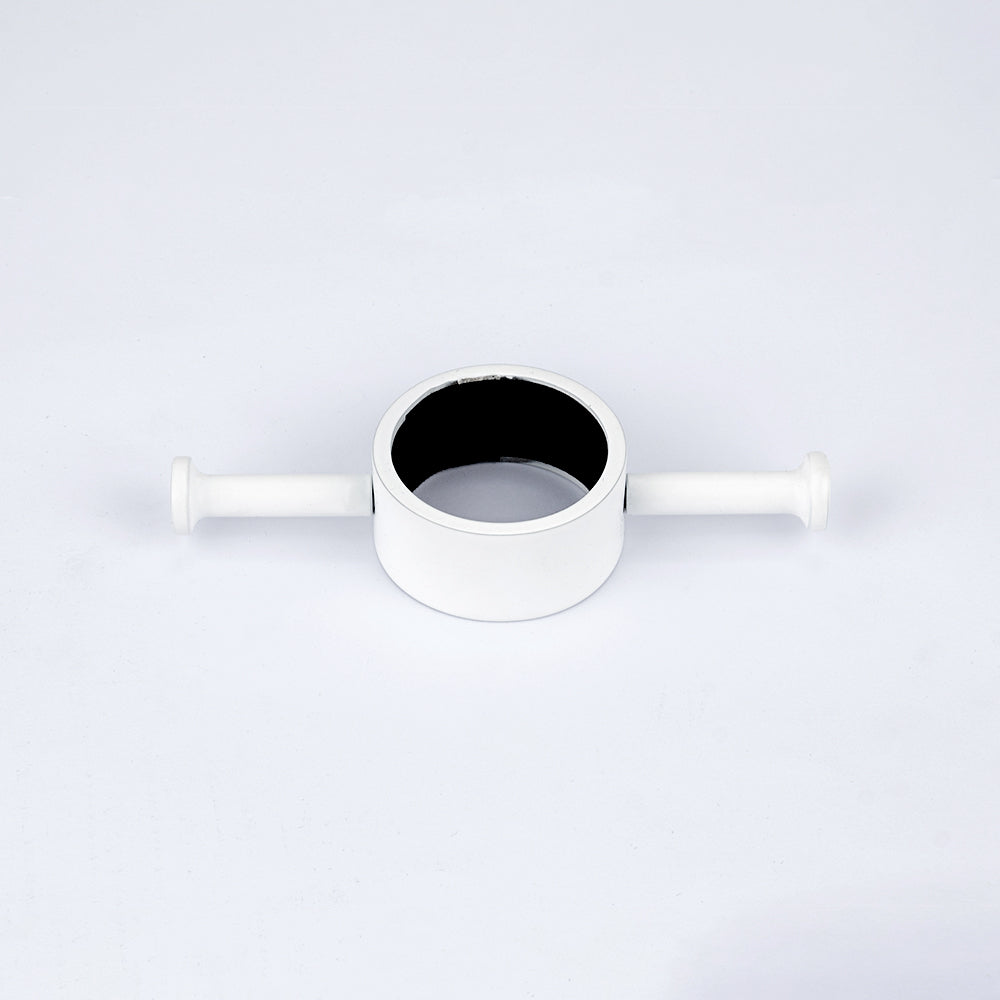 Radiant Vertical Towel Rail Hook for Vertical HEATED Bar Oil Matt White