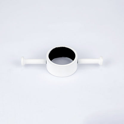 Radiant Vertical Towel Rail Hook for Vertical HEATED Bar Oil Matt White