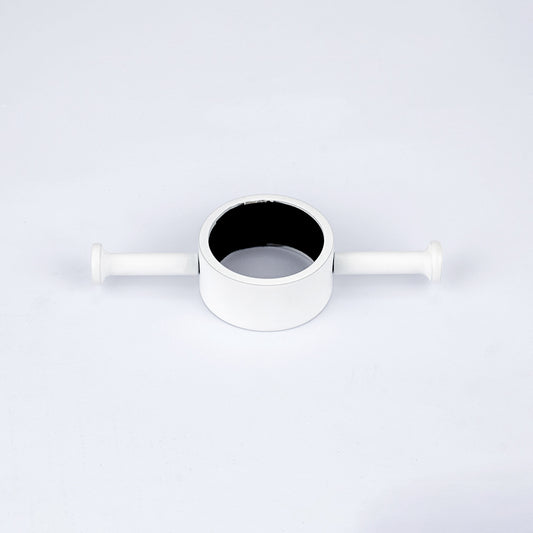 Radiant Vertical Towel Rail Hook for Vertical HEATED Bar Oil Matt White