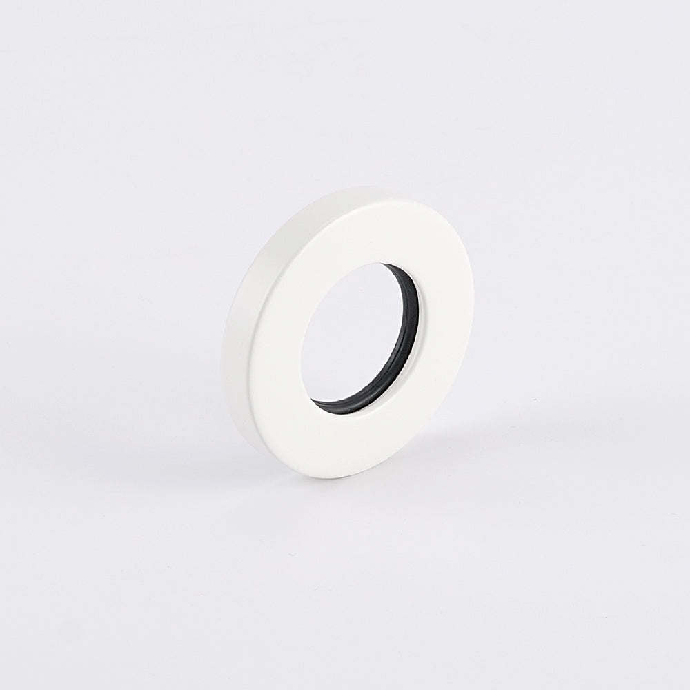 Radiant Matt White Vertical towel rail (round & flat) Cover Plate