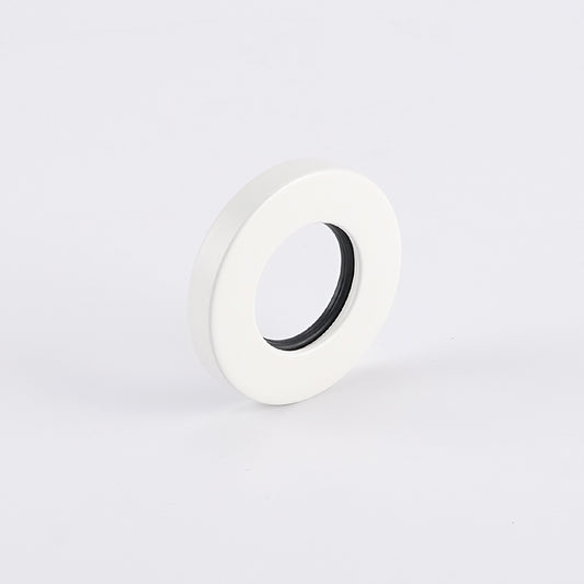 Radiant Matt White Vertical towel rail (round & flat) Cover Plate
