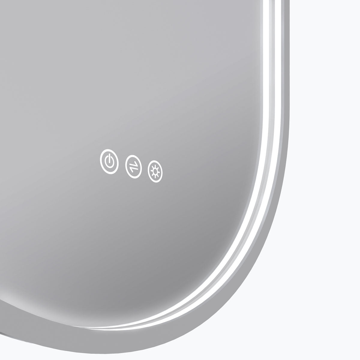 Radiant KÄPSEL - White - 500mm x 1000mm LED Mirror